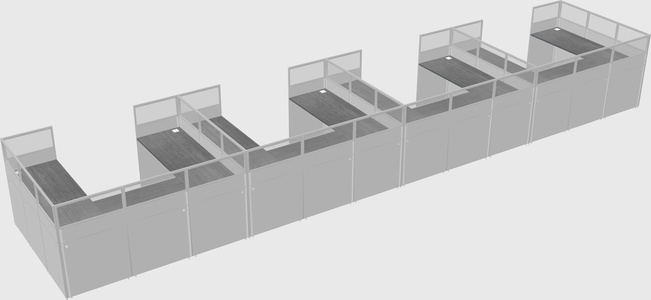 Cabine en u