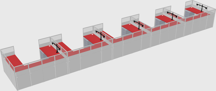 Cabine en u