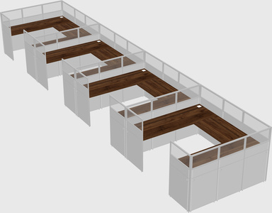 Cabine en u