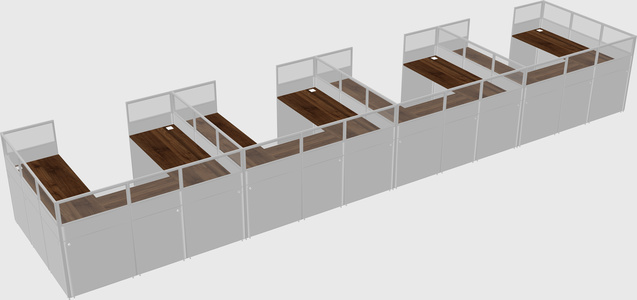 Cabine en u