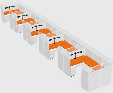 Cabine en u