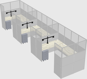 Cabine en u