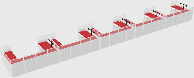 Cabine en u