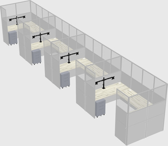 Cabine en u
