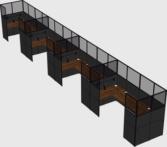 Cabine en u