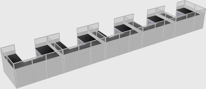 Cabine en u