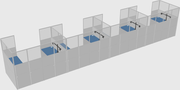 Cabine en u