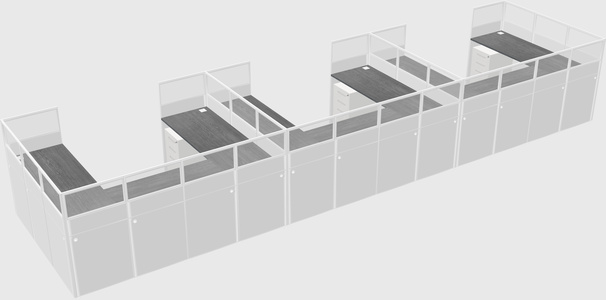 Cabine en u