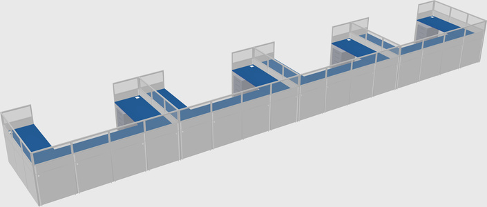 Cabine en u