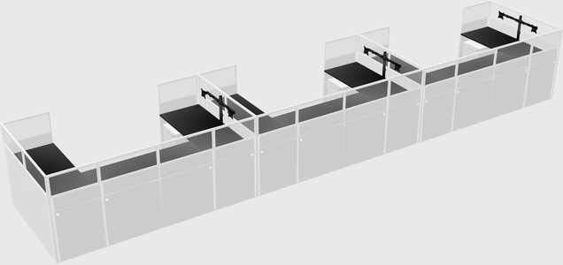 Cabine en u