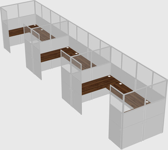 Cabine en u