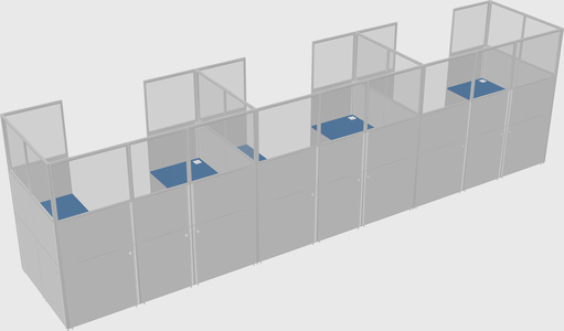 Cabine en u