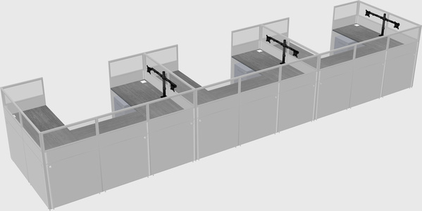 Cabine en u