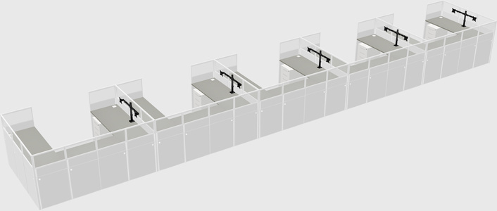 Cabine en u