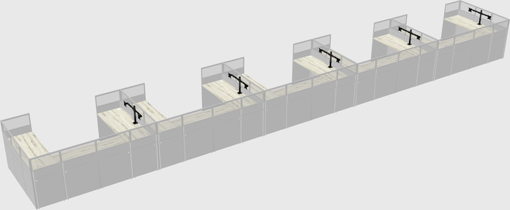 Cabine en u