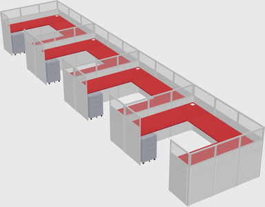 Cabine en u