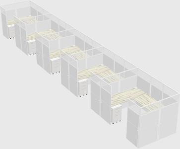 Cabine en u