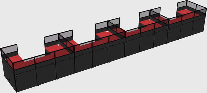 Cabine en u