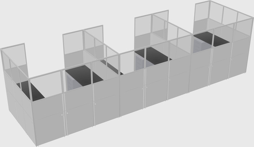 Cabine en u