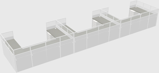 Cabine en u