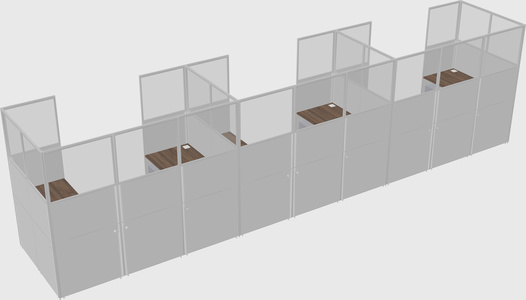 Cabine en u