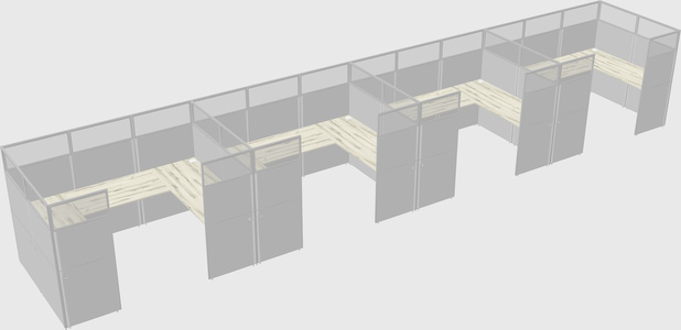 Cabine en u