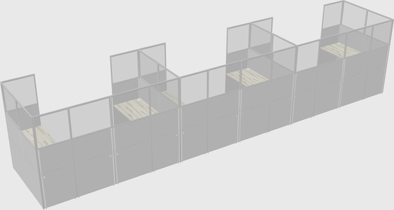 Cabine en u