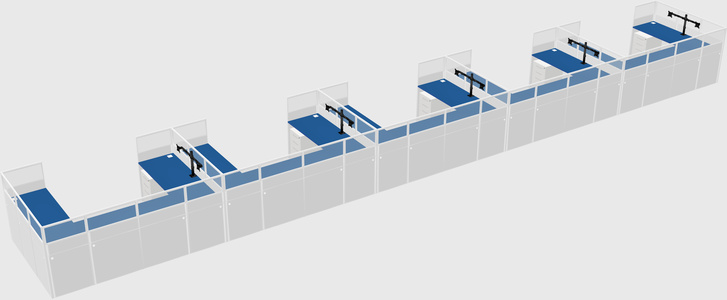 Cabine en u