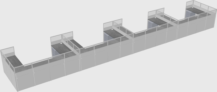 Cabine en u