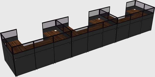 Cabine en u