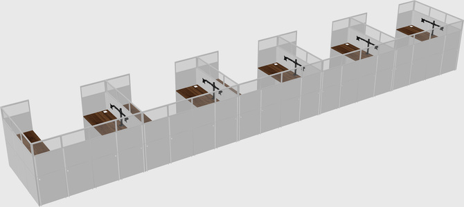 Cabine en u