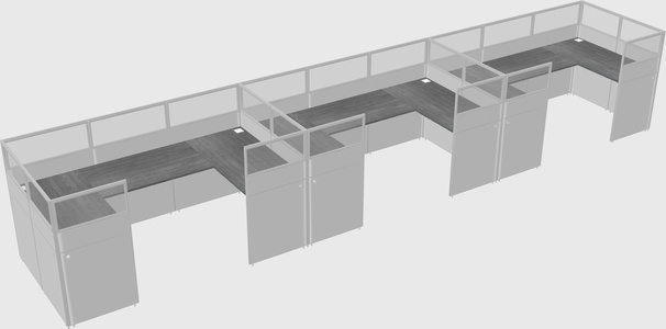 Cabine en u