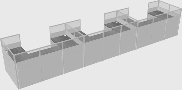 Cabine en u