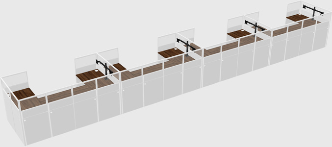 Cabine en u