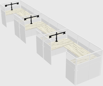 Cabine en u
