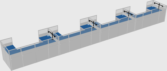 Cabine en u