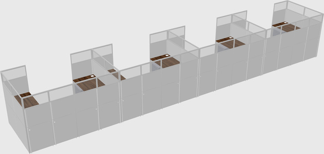 Cabine en u