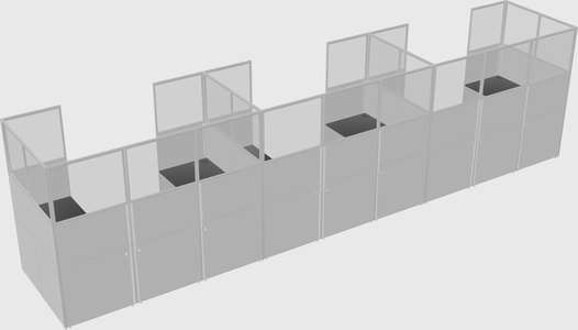 Cabine en u