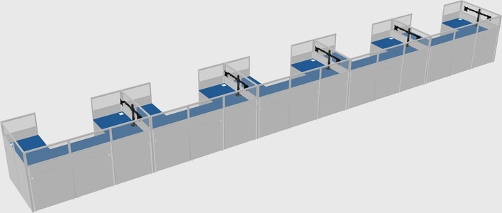 Cabine en u