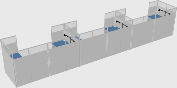 Cabine en u