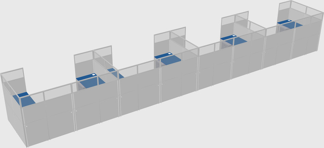 Cabine en u