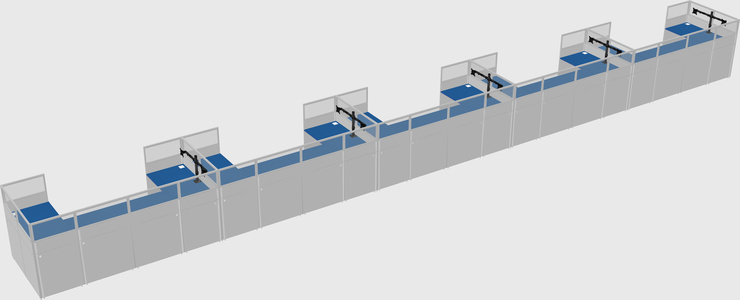Cabine en u