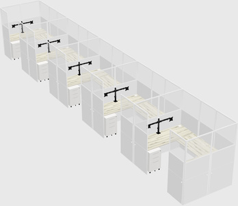 Cabine en u