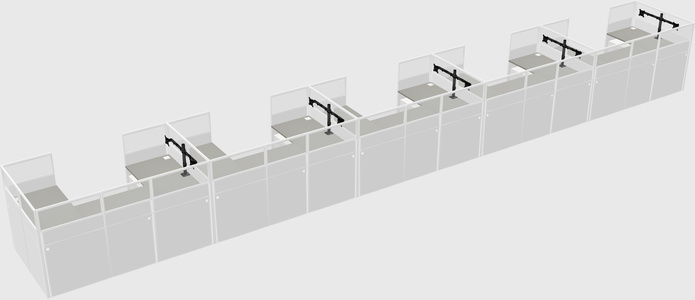 Cabine en u