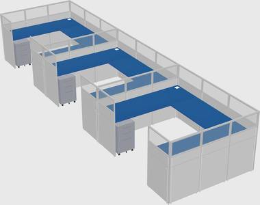 Cabine en u