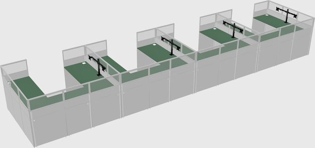 Cabine en u