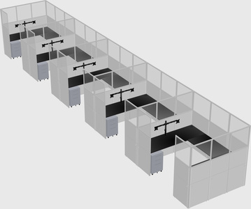 Cabine en u