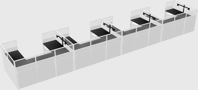 Cabine en u
