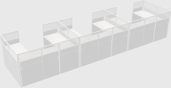 Cabine en u