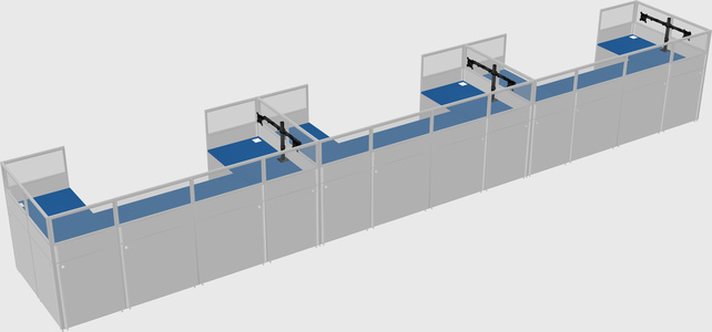 Cabine en u
